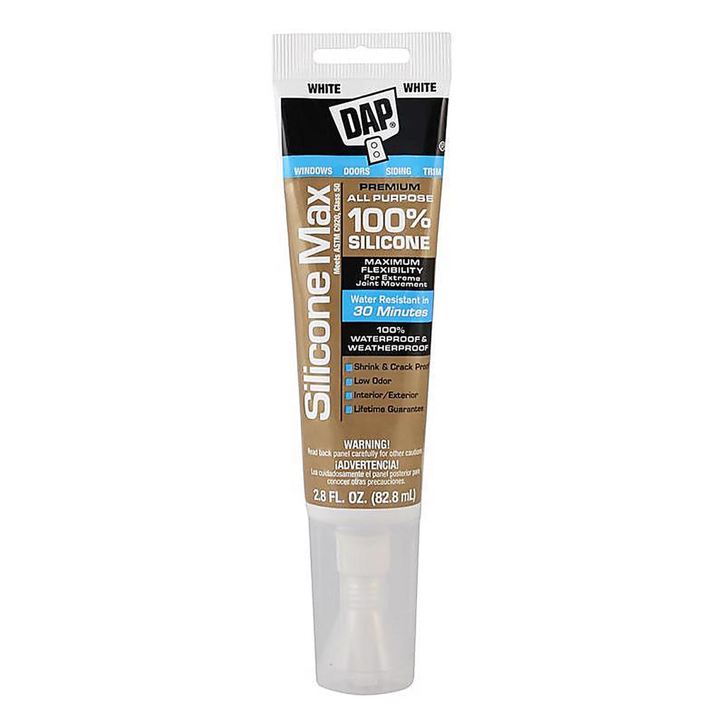 DAP - 7079808796 - Silicone Max White Silicone All Purpose Sealant 2.8 oz