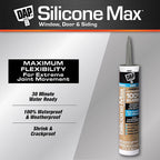 DAP - 7079808787 - Silicone Max Gray Silicone All Purpose Sealant 10.1 oz