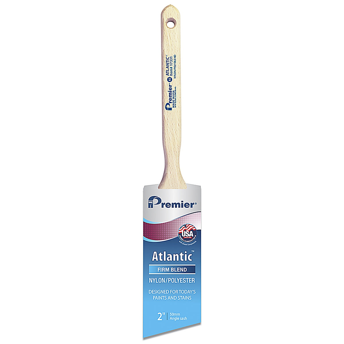 Premier - 17331 - Atlantic 2 in. Firm Angle Paint Brush