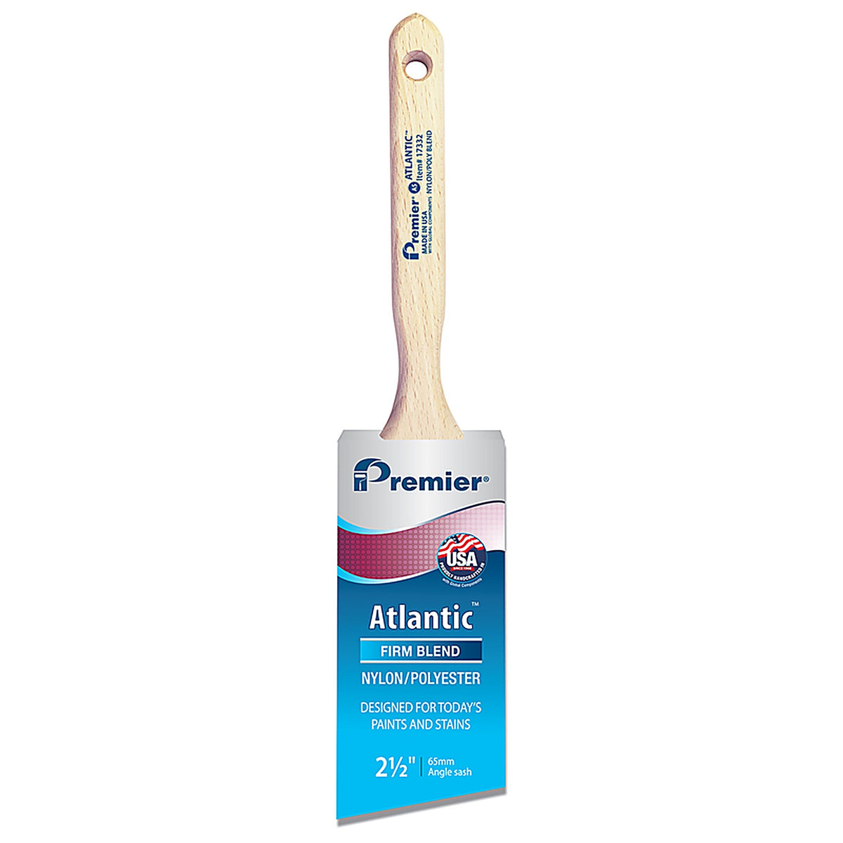Premier - 17332 - Atlantic 2-1/2 in. Firm Angle Paint Brush