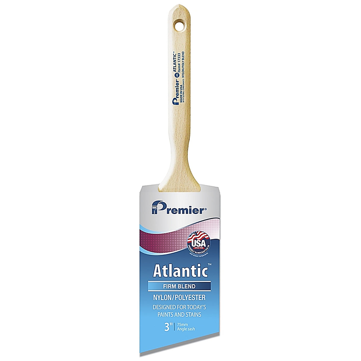 Premier - 17333 - Atlantic 3 in. Firm Angle Paint Brush