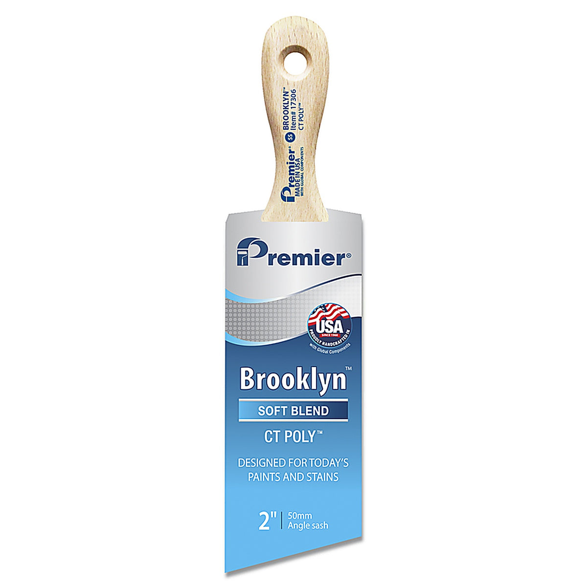 Premier - 17306 - Brooklyn 2 in. Soft Angle Paint Brush