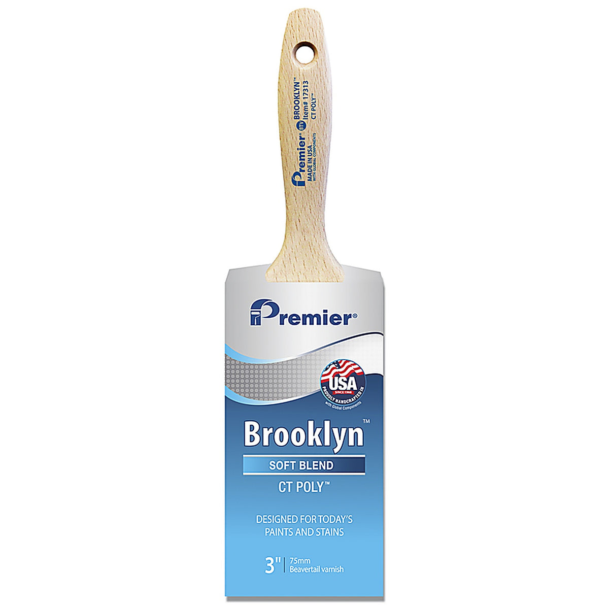 Premier - 17313 - Brooklyn 3 in. Soft Chiseled Paint Brush