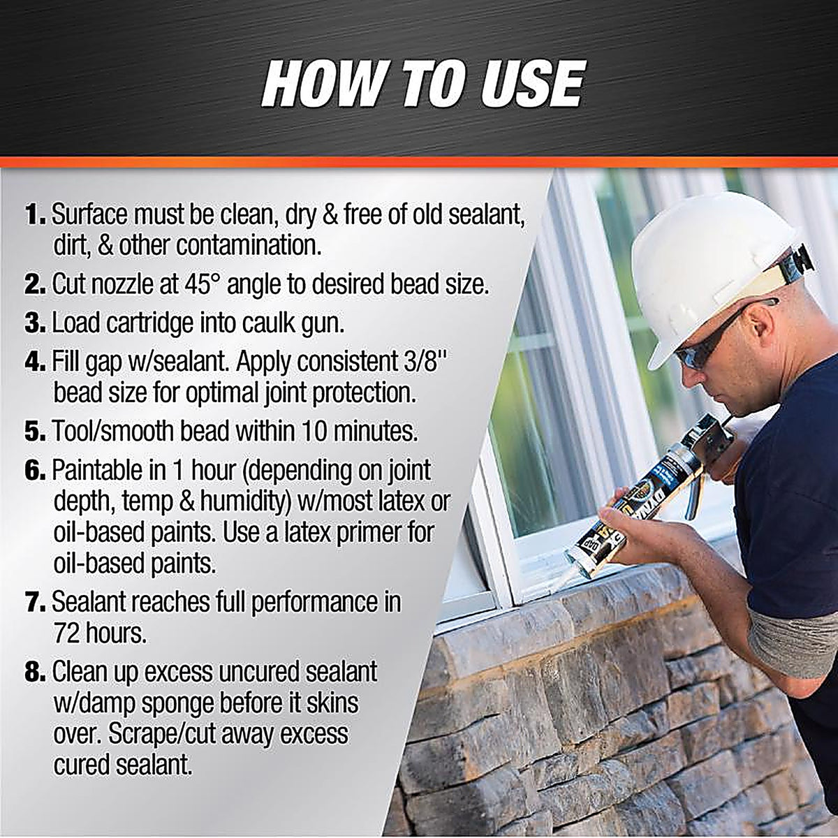 DAP - 7079818215 - Dynaflex Ultra Iron Gray Advanced Latex Door/Siding/ Window Sealant 10.1 oz