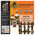 Gorilla - 104406 - Extra Strength Wood Glue 18 oz