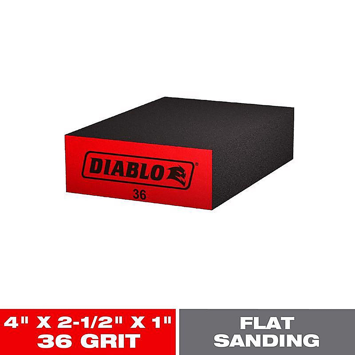 Diablo - DFBBLOCCRS01G - 4 in. L X 2-1/2 in. W X 1 in. T 36 Grit Coarse Block Sanding Sponge