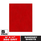 Diablo - DND911320H05G - 9 in. L X 11 in. W 320 Grit Ceramic Blend All Purpose Sandpaper 5 pk