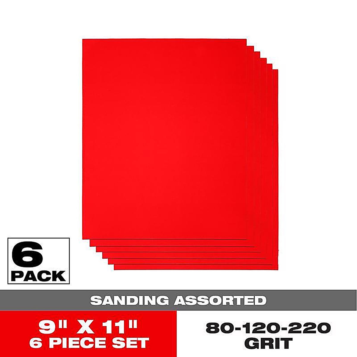 Diablo - DCS911ASTS06G - 9 in. L X 11 W Assorted Grit Aluminum Oxide Sanding Sheet 6 pk
