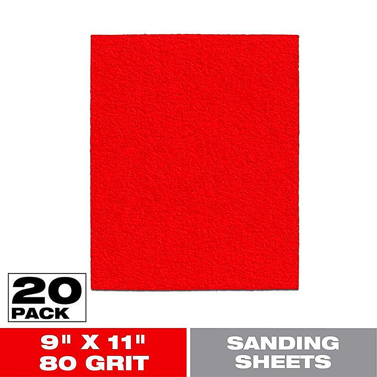 Diablo - DCS911080S20G - 9 in. L X 11 W 80 Grit Aluminum Oxide Sanding Sheet 20 pk