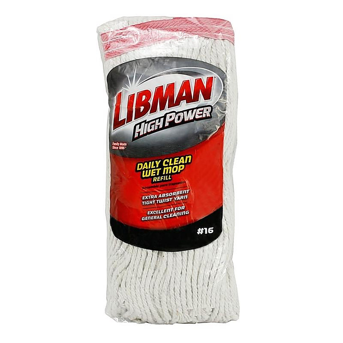 Libman - 974 - High Power 3 in. Wet Cotton Mop Refill 1 pk