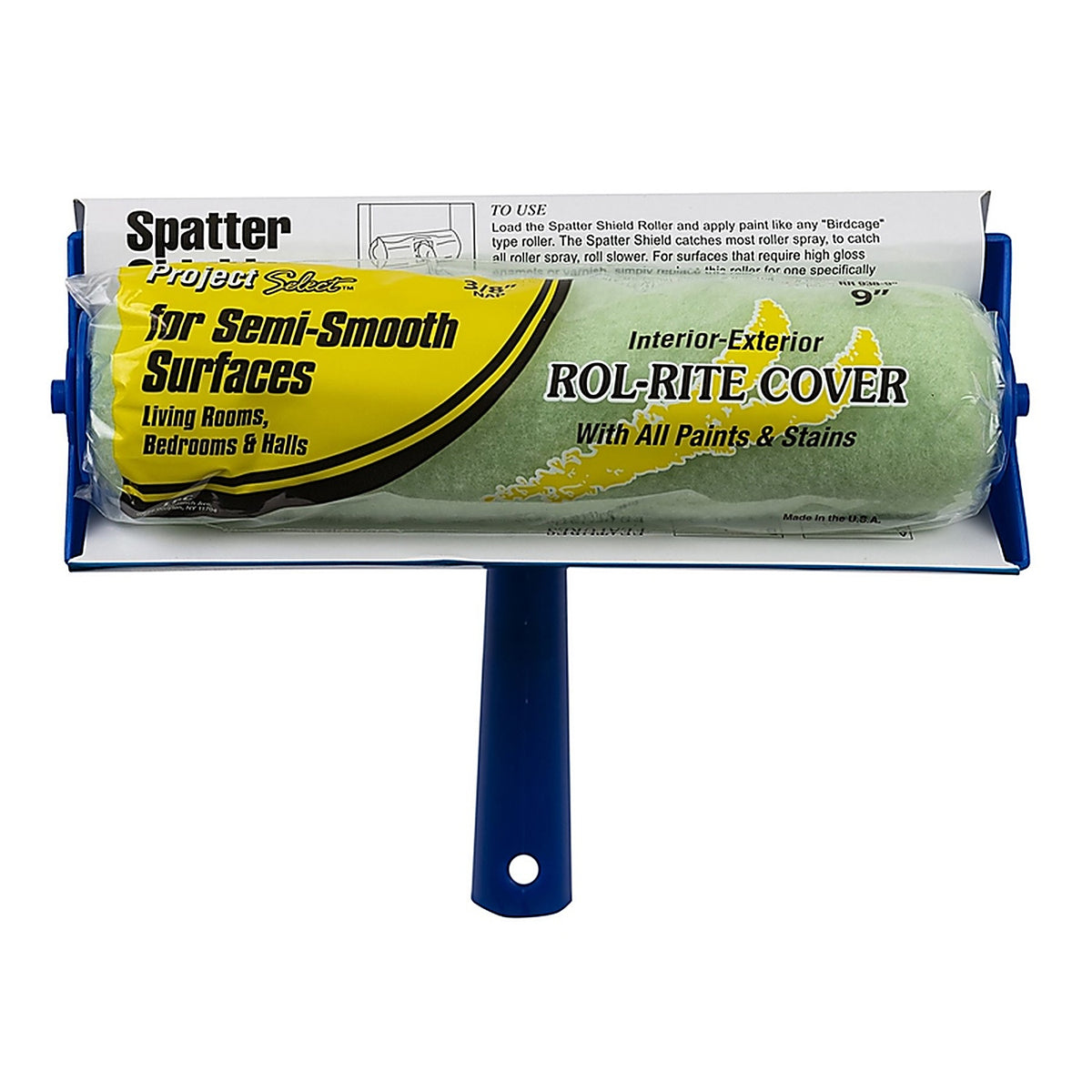 Linzer - 7938 - Project Select 9 in. W Regular Paint Roller Frame and Cover Threaded End