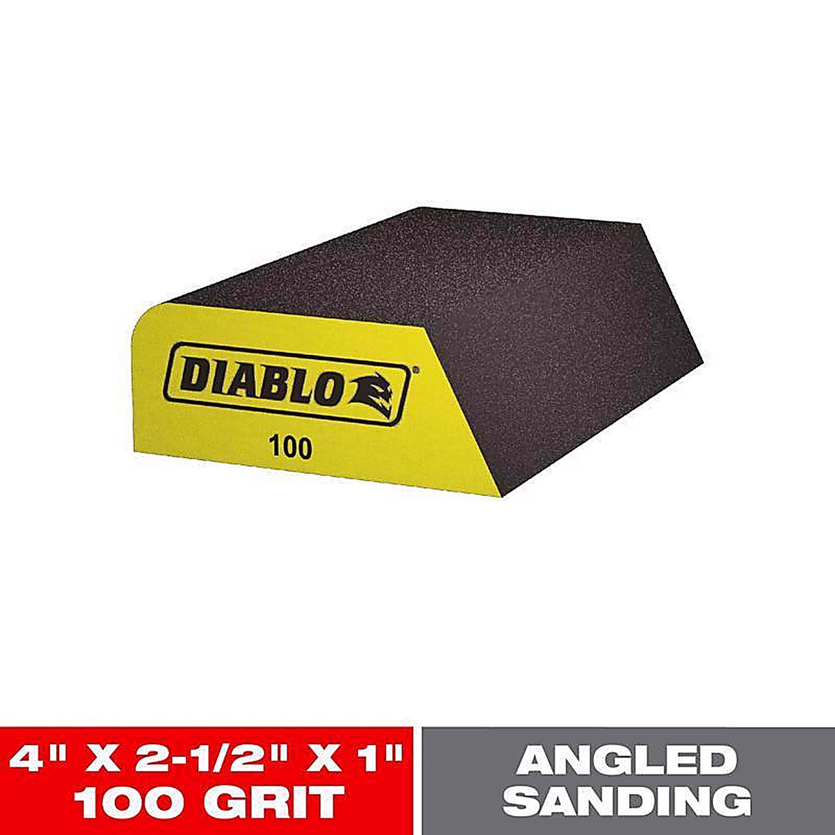 Diablo - DFBCOMBFIN01G - 4 in. L X 2-1/2 in. W X 1 in. T 100 Grit Fine Dual Edge Sanding Sponge