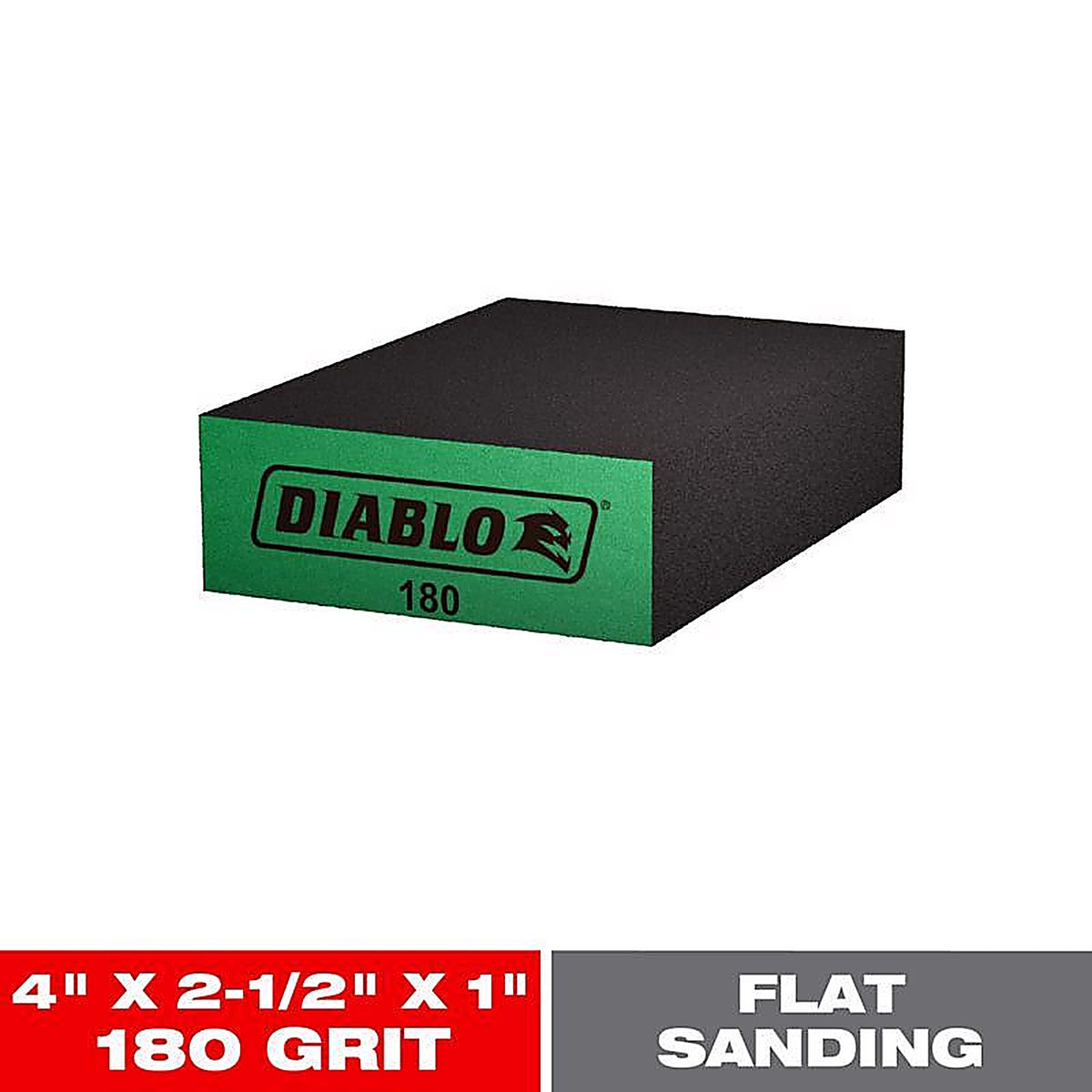 Diablo - DFBBLOCUFN01G - 4 in. L X 2-1/2 in. W X 1 in. T 180 Grit Ultra Fine Flat Surface Sanding Sponge