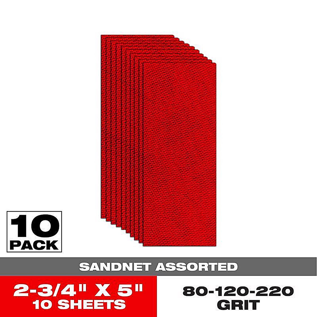 Diablo - DND234ASTS10N - SandNet 5 in. L X 2-3/4 in. W 80/120/220 Grit Assorted Block Hand Sanding Pad