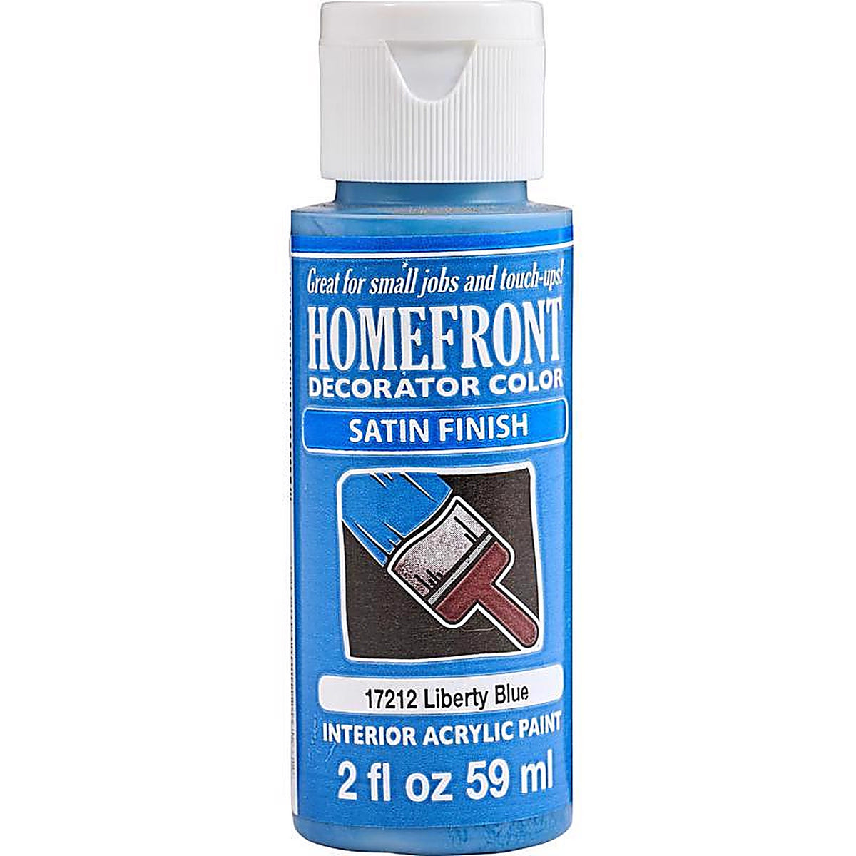 Homefront - 17212N - Decorator Color Satin Liberty Blue Hobby Paint 2 oz