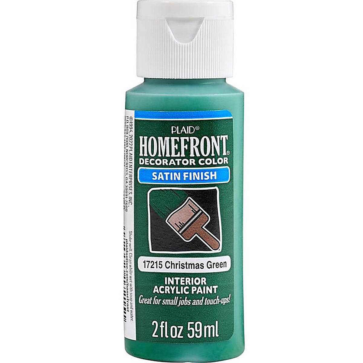 Homefront - 17215N - Satin Christmas Green Hobby Paint 2 oz