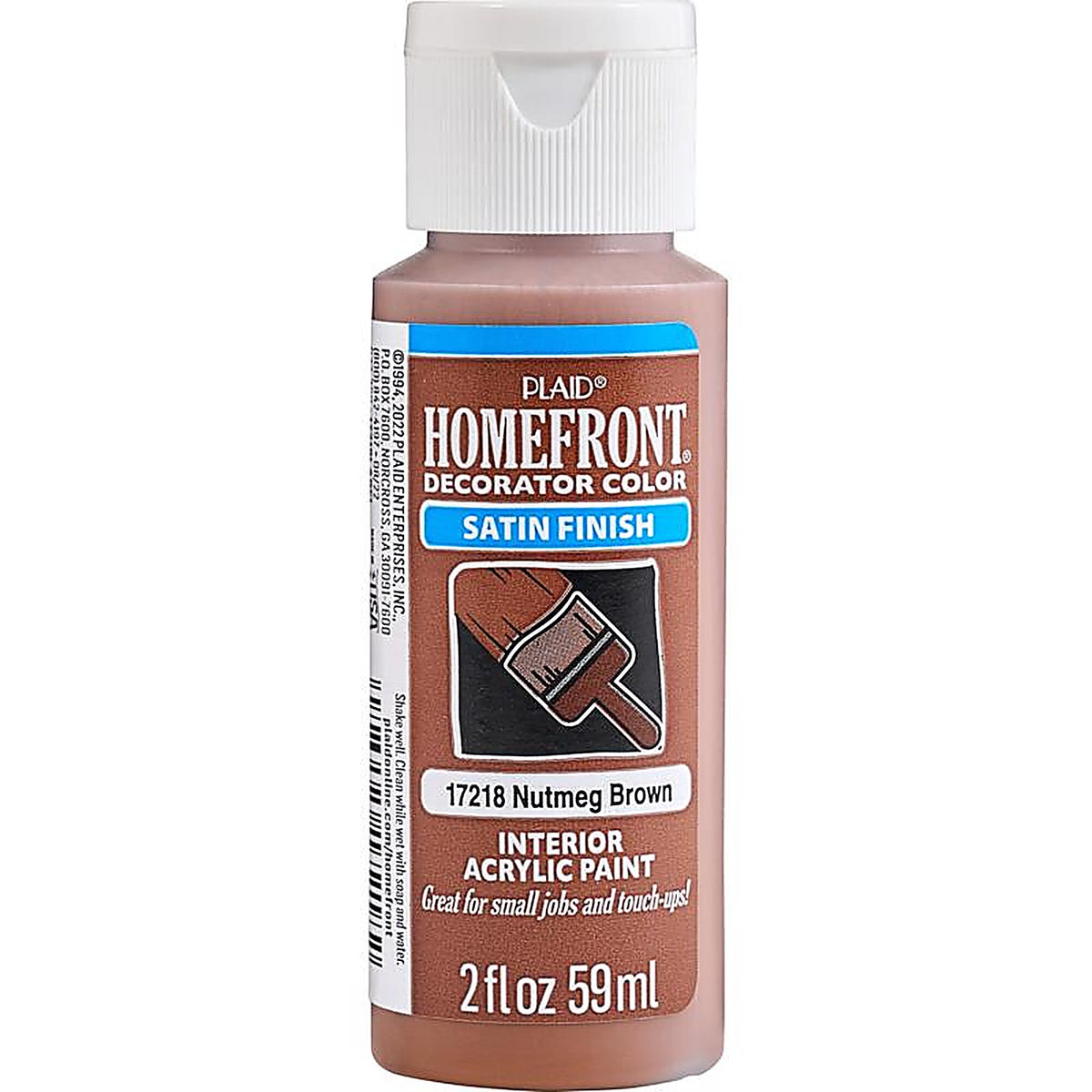 Homefront - 17218N - Satin Brown Hobby Paint 2 oz