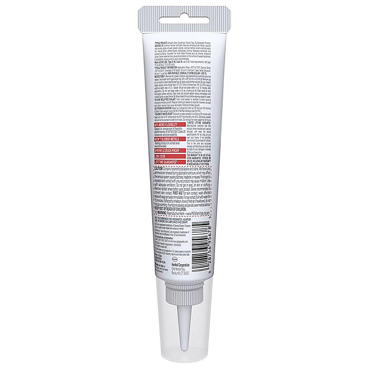 GE - 2812563 - Advanced Clear Silicone 2 Kitchen and Bath Caulk Sealant 2.8 oz
