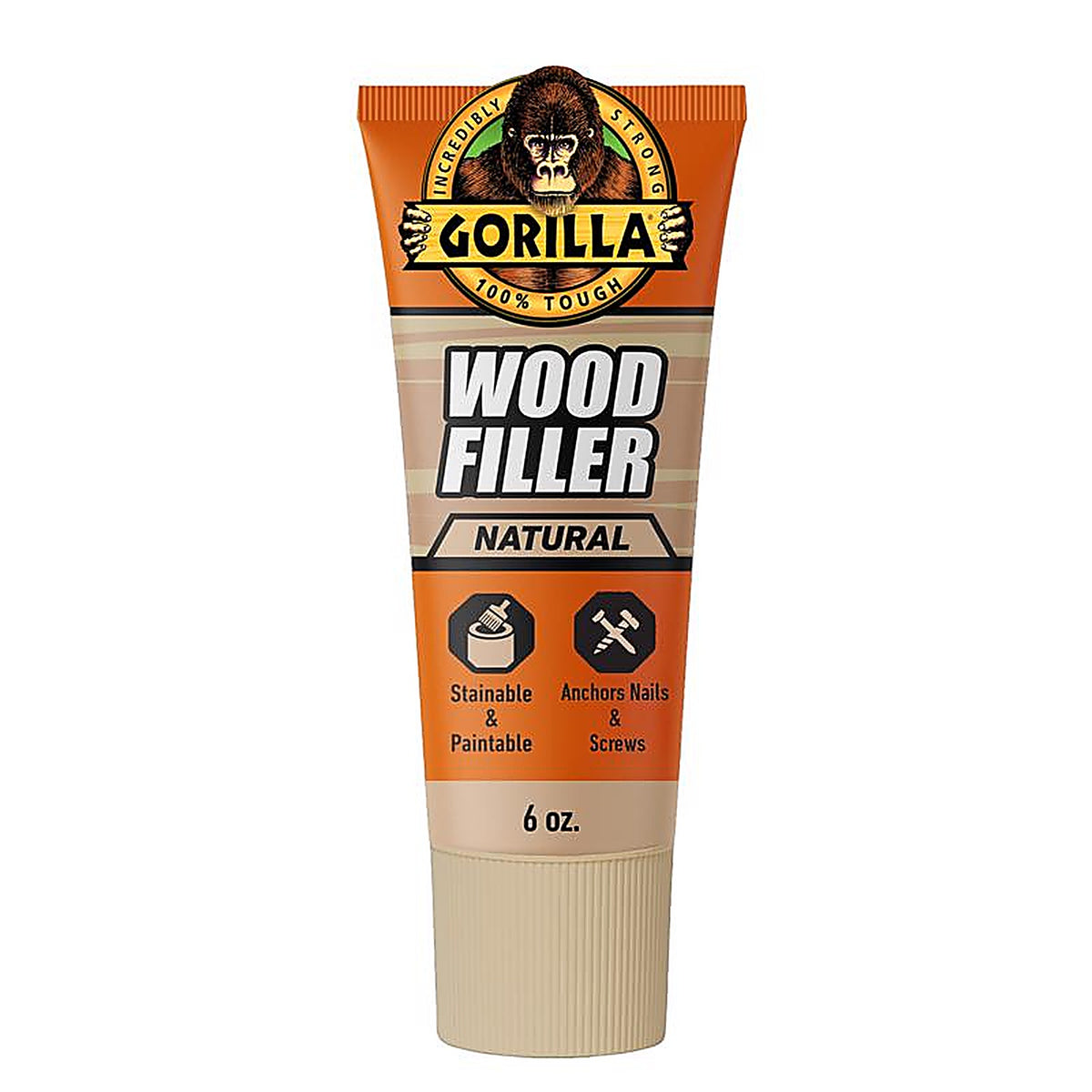 Gorilla - 107072 - Natural Wood Filler 6 oz