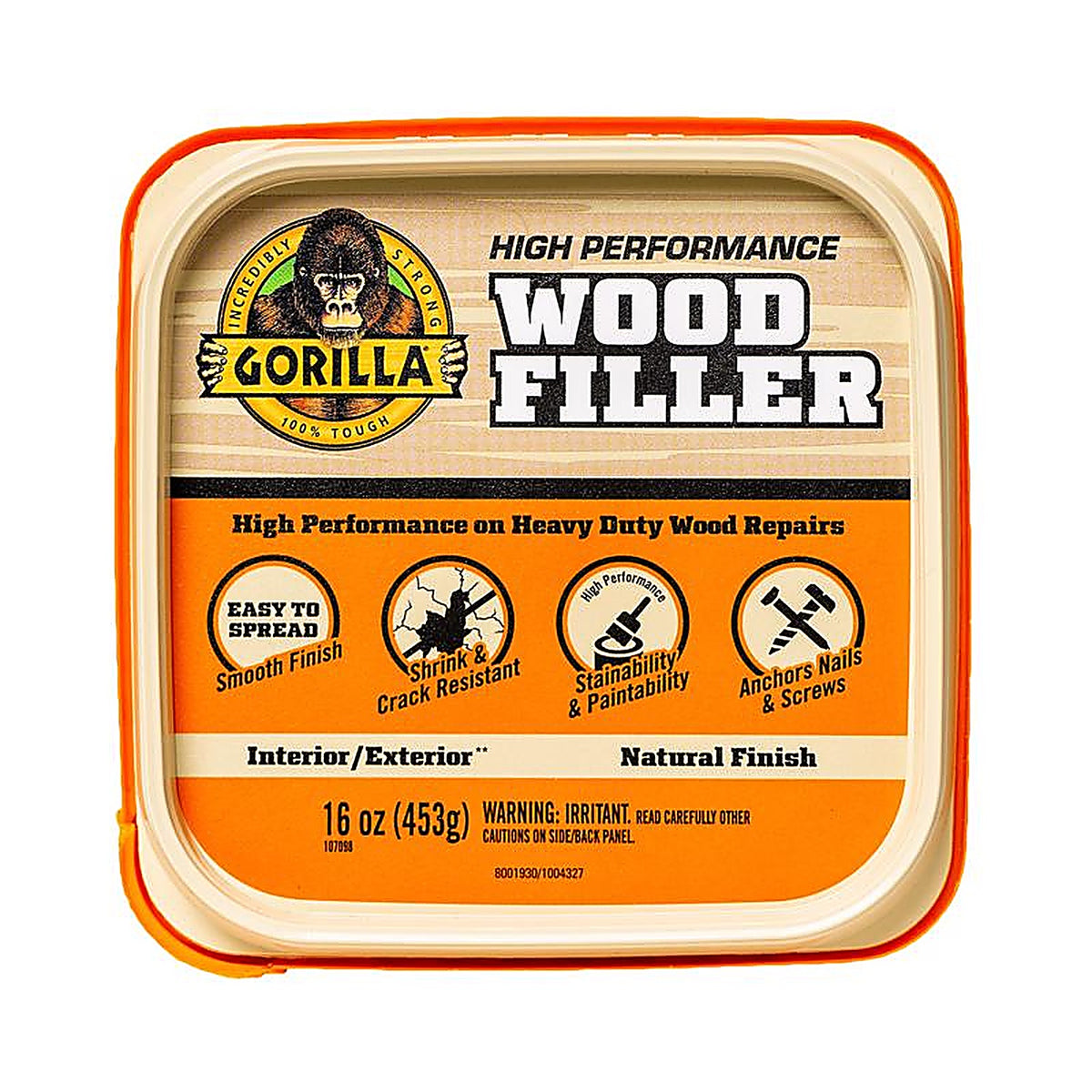 Gorilla - 107103 - Natural Wood Filler 16 oz