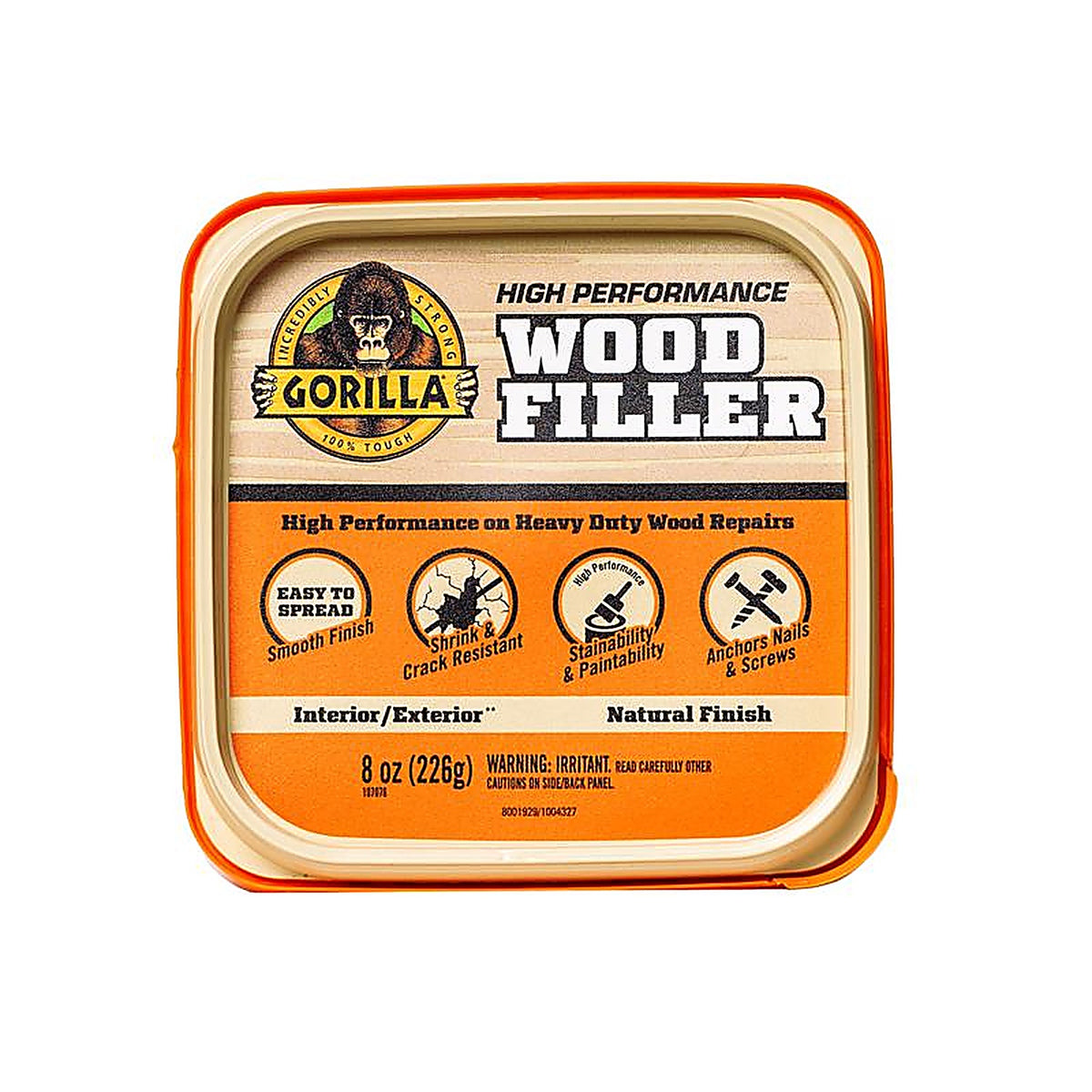 Gorilla - 107084 - Natural Wood Filler 8 oz
