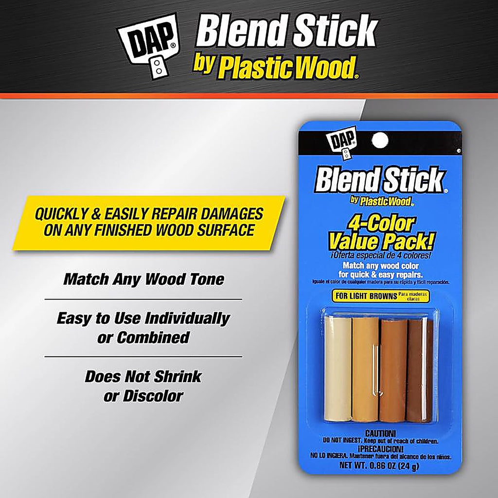 DAP - 7079804101 - Plastic Wood Light Browns Blend Sticks 0.86 oz