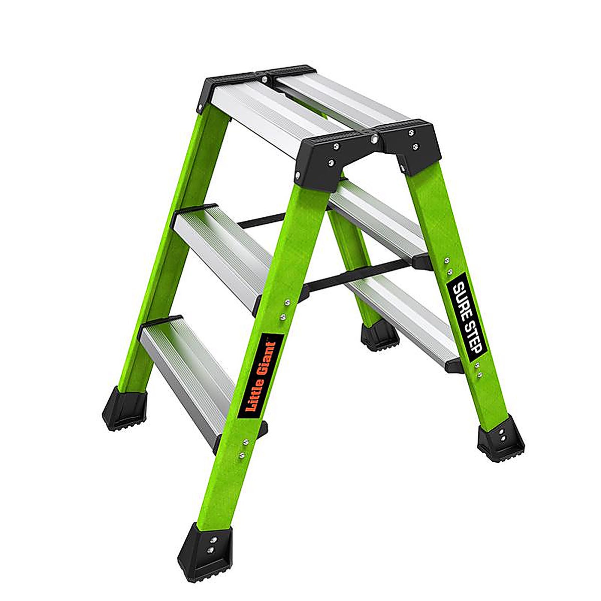 Little Giant - 11953 - Sure Step 25.98 in. H X 11.8 in. W X 8 in. D 375 lb. capacity 3 step Resin Step Stool