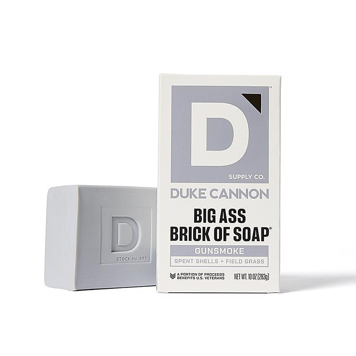 Duke Cannon - 03GUNSMOKE1 - Gray Brick Herbal Soap 10 oz 1 pk