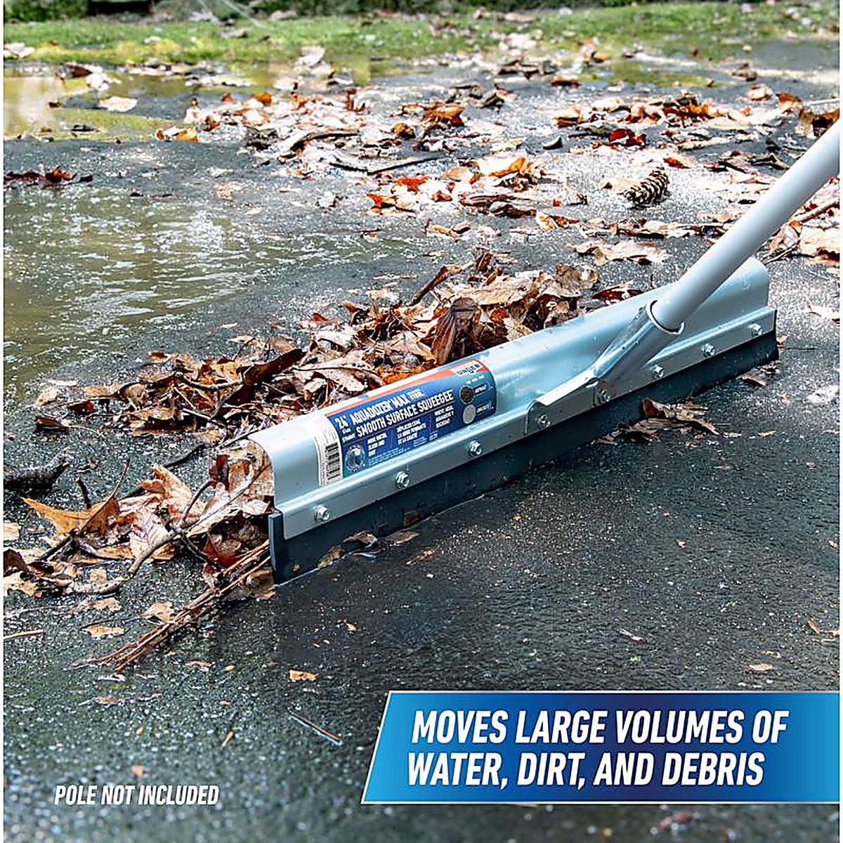 Unger - 977570 - AquaDozer 24 in. W Galvanized Steel Floor Squeegee Replacement Blade