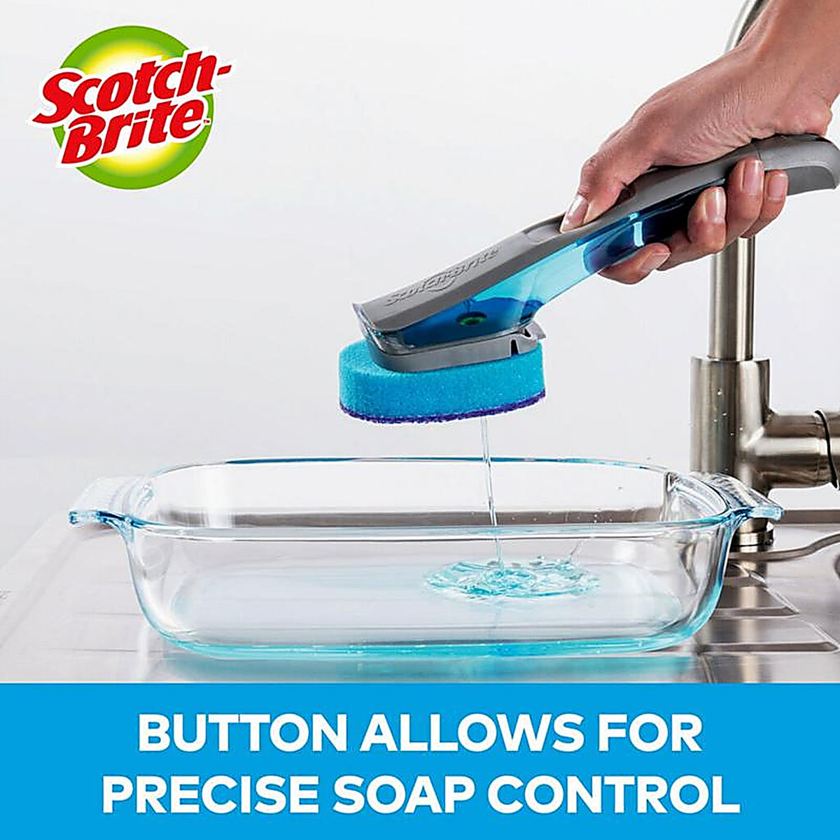 3M - 451A-4 - Scotch-Brite Non-Scratch Dishwand Brush For Multi-Purpose 1 pk
