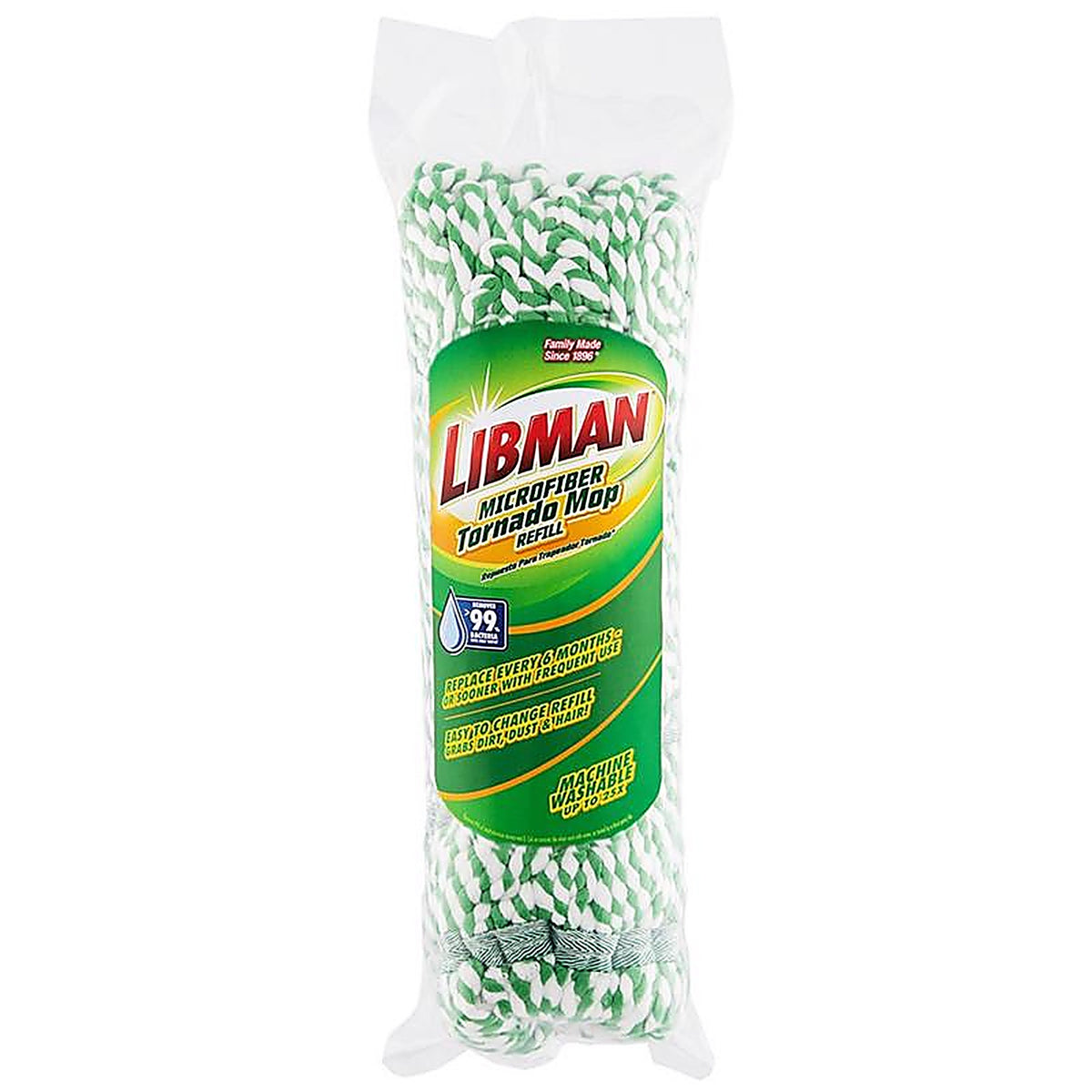Libman - 1563 - Tornado Wet Microfiber Mop Refill 1 pk