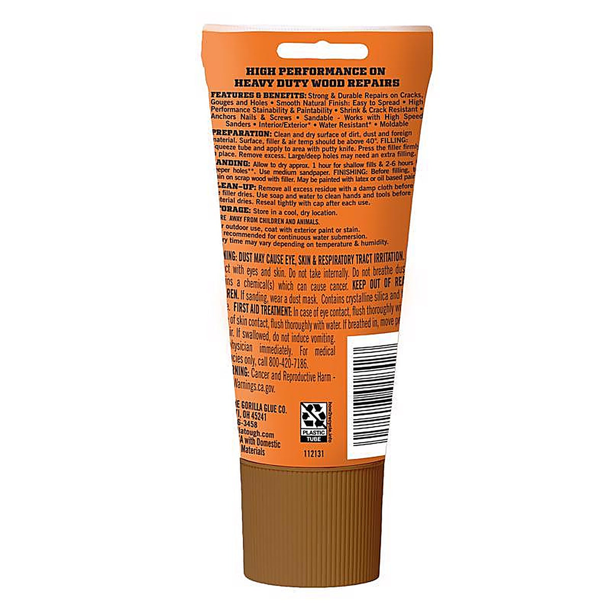 Gorilla - 112126 - Walnut Wood Filler 6 oz