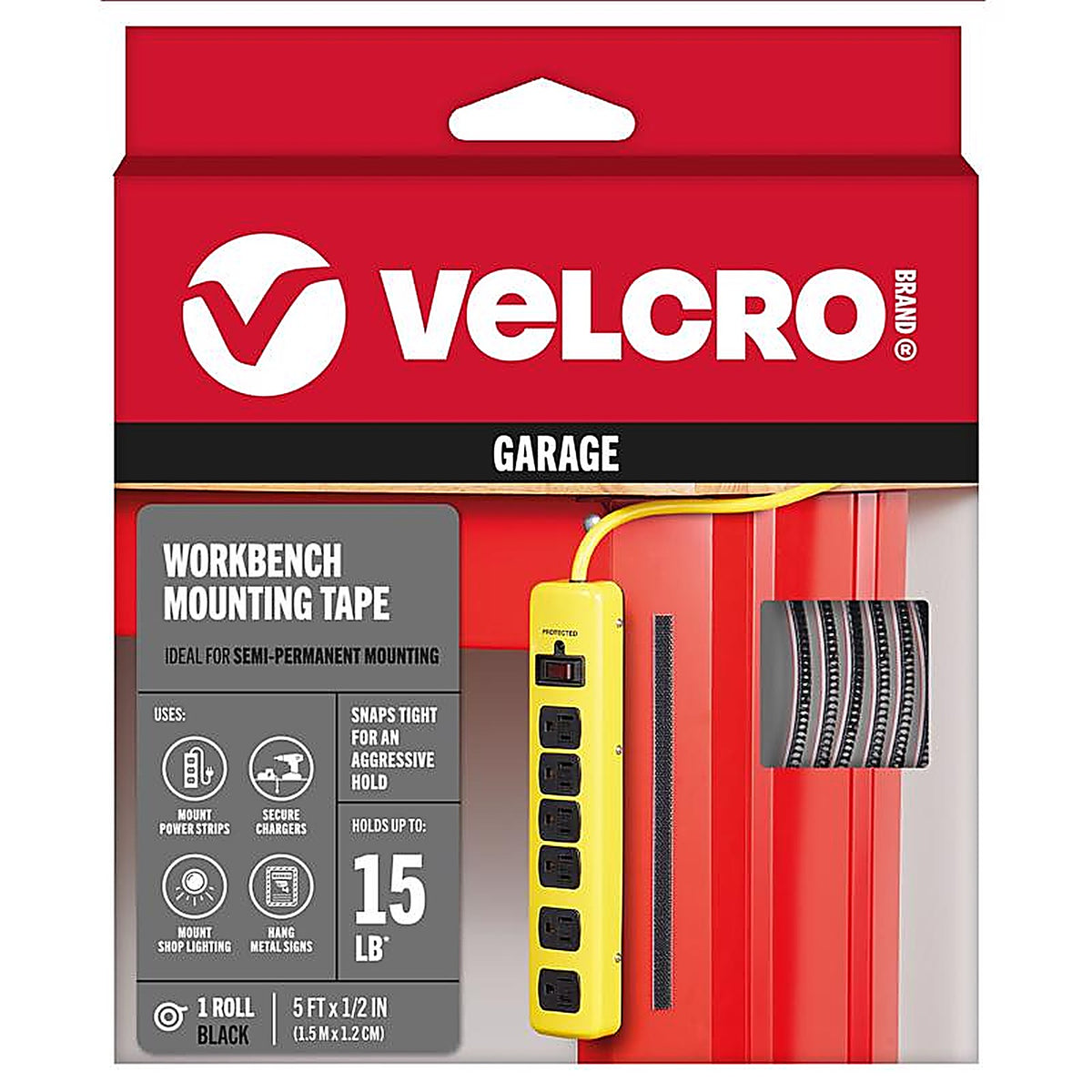 VELCRO - VEL-30827-USA - Workbench Mounting Tape Large Foam Workbench Mounting Tape 60 in. L 1 pk