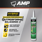 DAP - 7079800765 - AMP Crystal Clear Advanced Modified Polymer Gutter and Flashing Sealant 9 oz