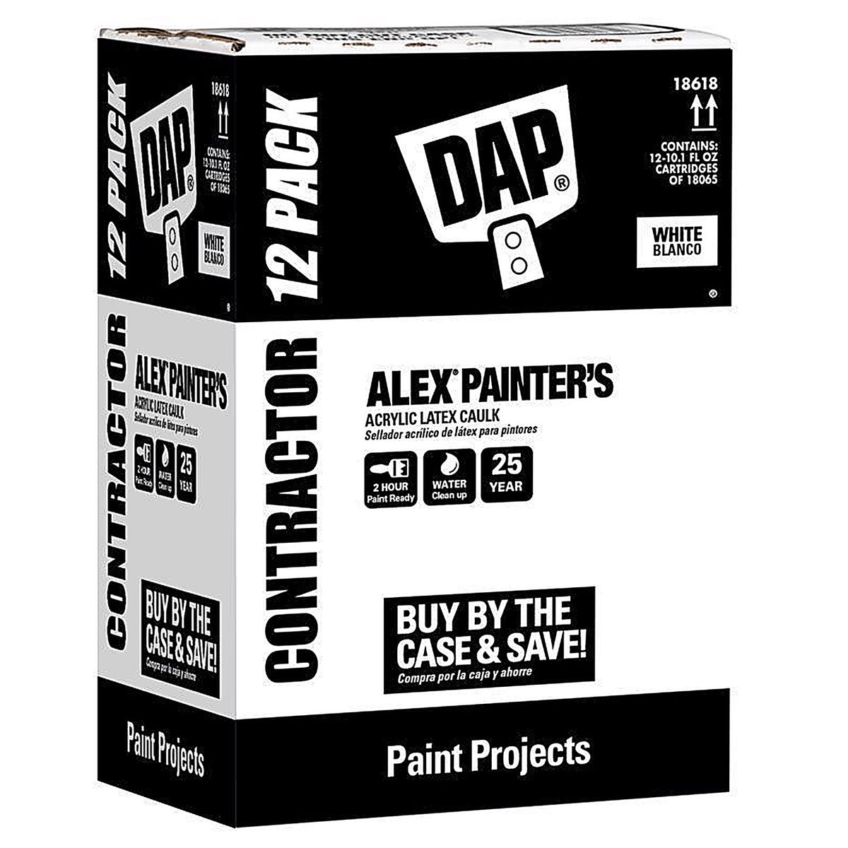 DAP - 7079818618 - Alex White Acrylic Latex Painter's Caulk 10.1 oz