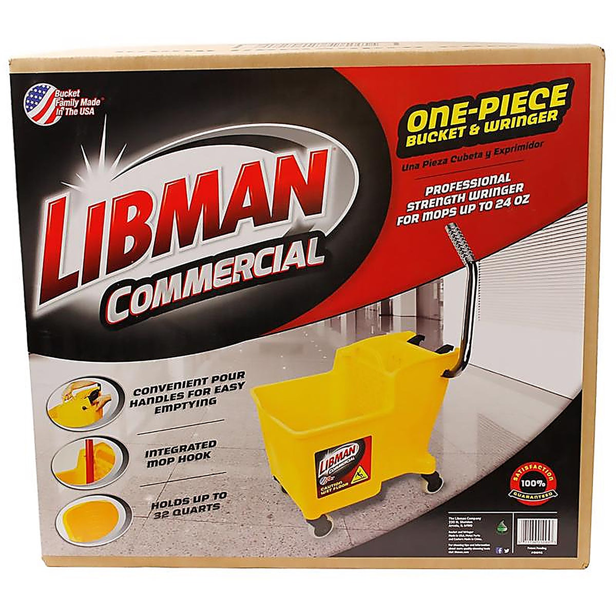 Libman - 1095 - 32 qt Mop Bucket Yellow