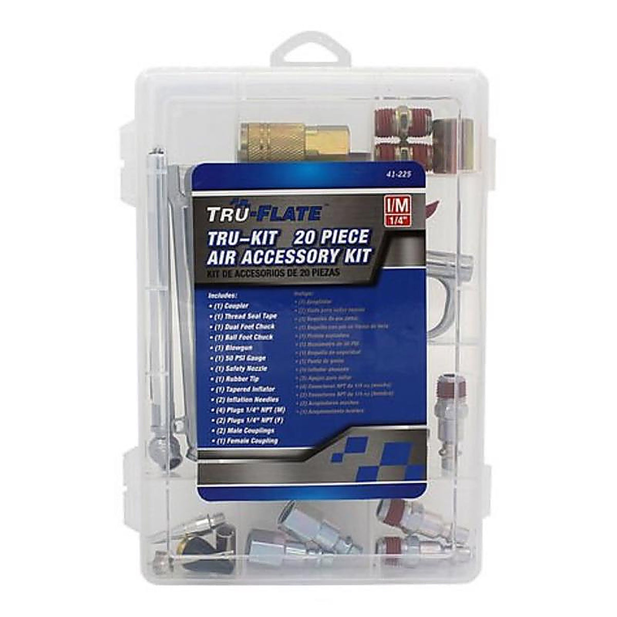Tru-Flate - TRFL41225 - Air Tool Accessory Kit Boxed 20 pc