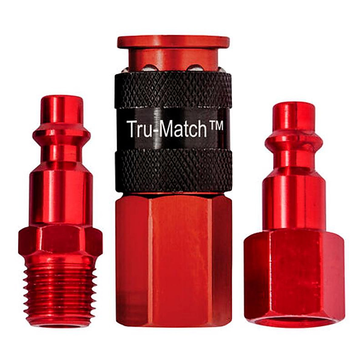 Tru-Flate - TRFL13207R - Tru-Match 1/4 in. Coupler and Plug Kit Carded 3 pc