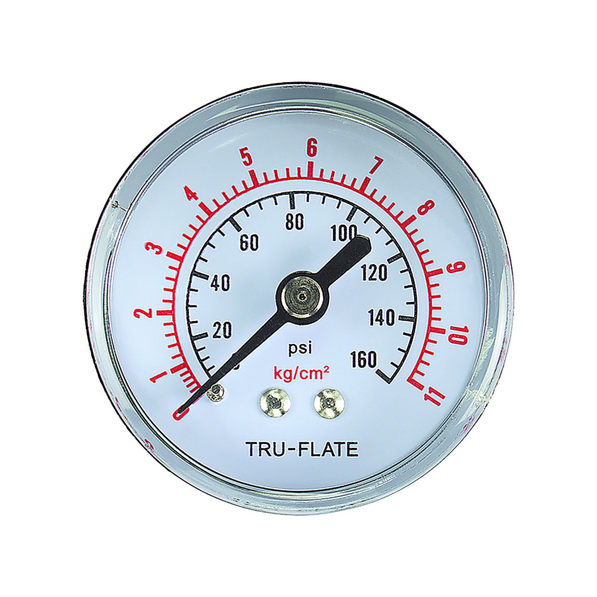 Tru-Flate - TRFL24803 - Polycarbonate Air Line Gauge 1/4 in. NPT 160 psi 1 pc