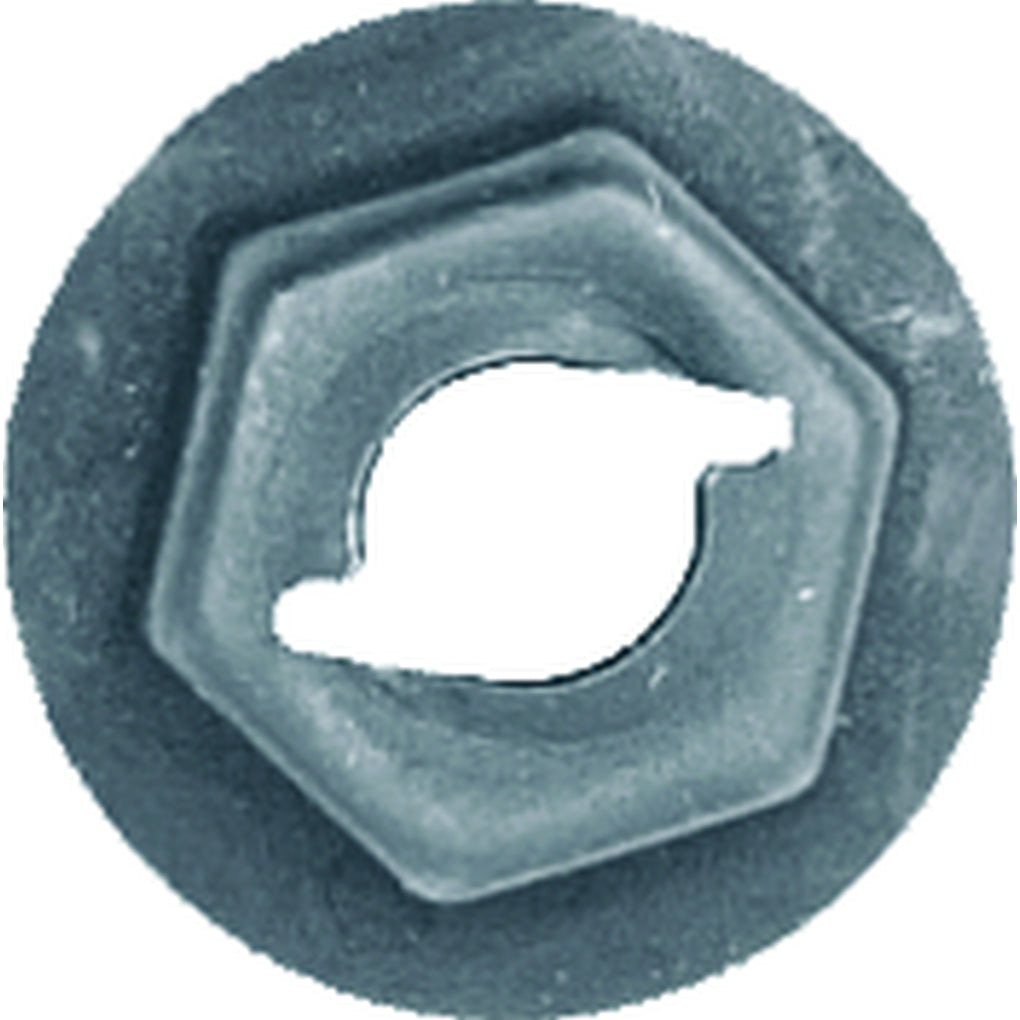 Disco|1041PK|5mm Stud Size 10mm Hex 15mm Flange, Black Finish Hex Thread Cutting Nuts