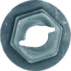 Disco|1041PK|5mm Stud Size 10mm Hex 15mm Flange, Black Finish Hex Thread Cutting Nuts