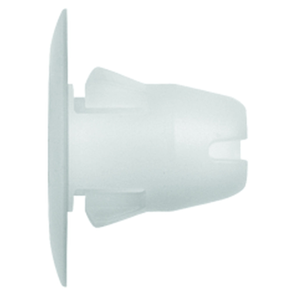 Disco|10467PK|9mm Hole Size 19mm Head Diameter, White Nylon Door Panel Nuts