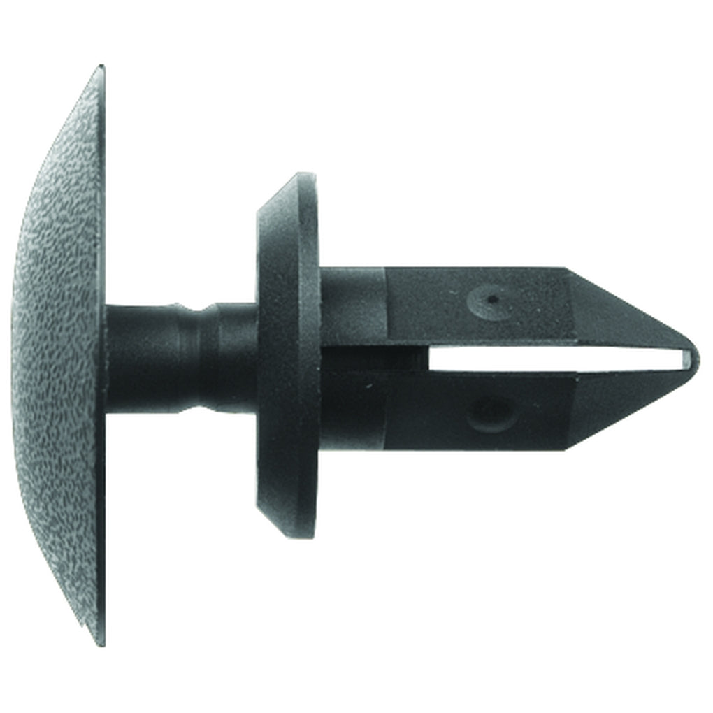 Disco|10496PK|8mm Square Hole Size 21mm Stem Length, Black Nylon Push Type Retainers