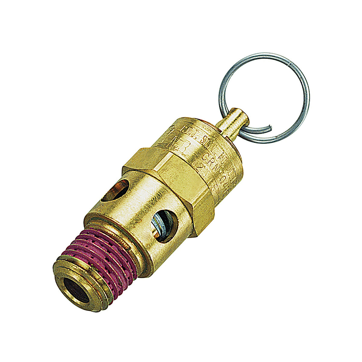Tru-Flate - TRFL21709 - Brass Safety Valve 1/4 in. Male 1 pc