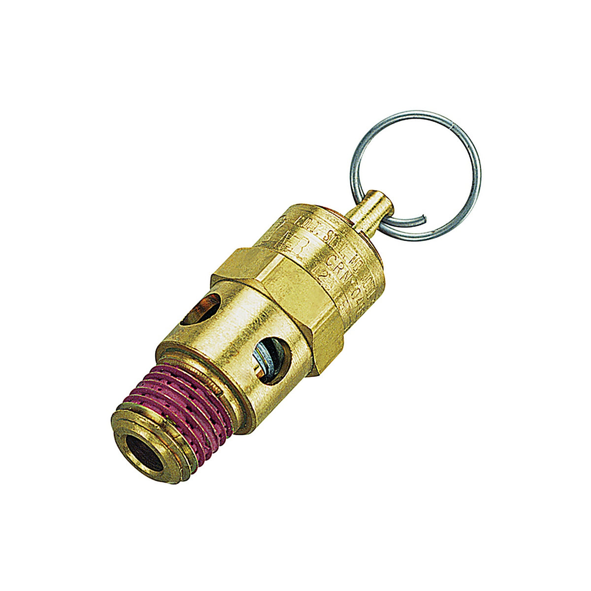 Tru-Flate - TRFL21707 - Brass Safety Valve 1/4 in. Male 1 pc