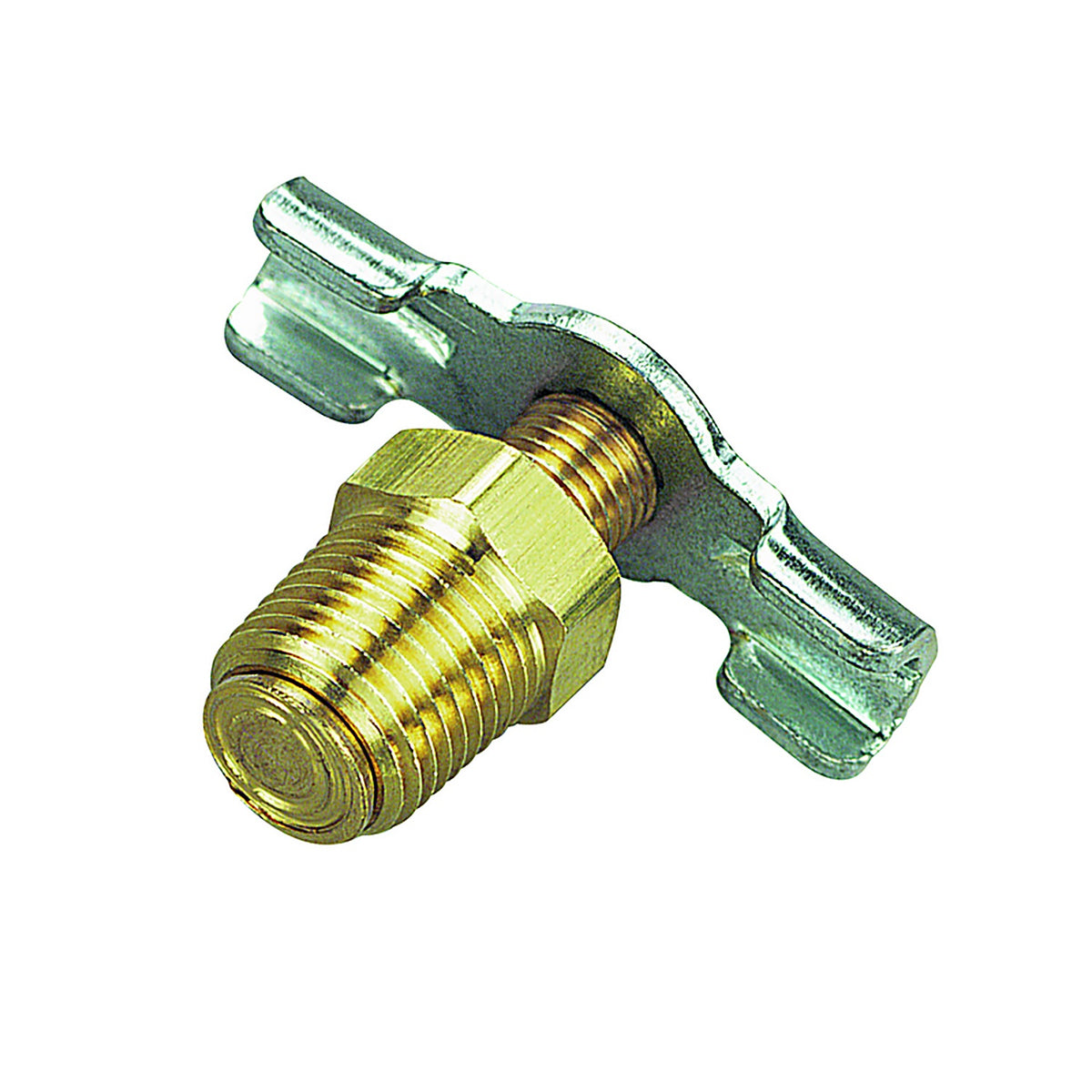 Tru-Flate - TRFL21555 - Brass/Steel Drain Cock 1/8 in. Male 1 pc