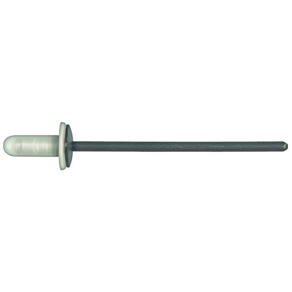 Disco|10509PK|4mm Hole Size 1mm - 4.8mm Grip Range, Nylon Capped Alum/Steel Pop Rivets