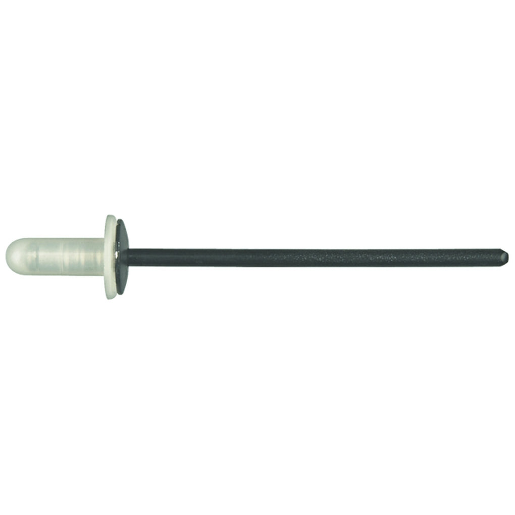 Disco|10509PK|4mm Hole Size 1mm - 4.8mm Grip Range, Nylon Capped Alum/Steel Pop Rivets