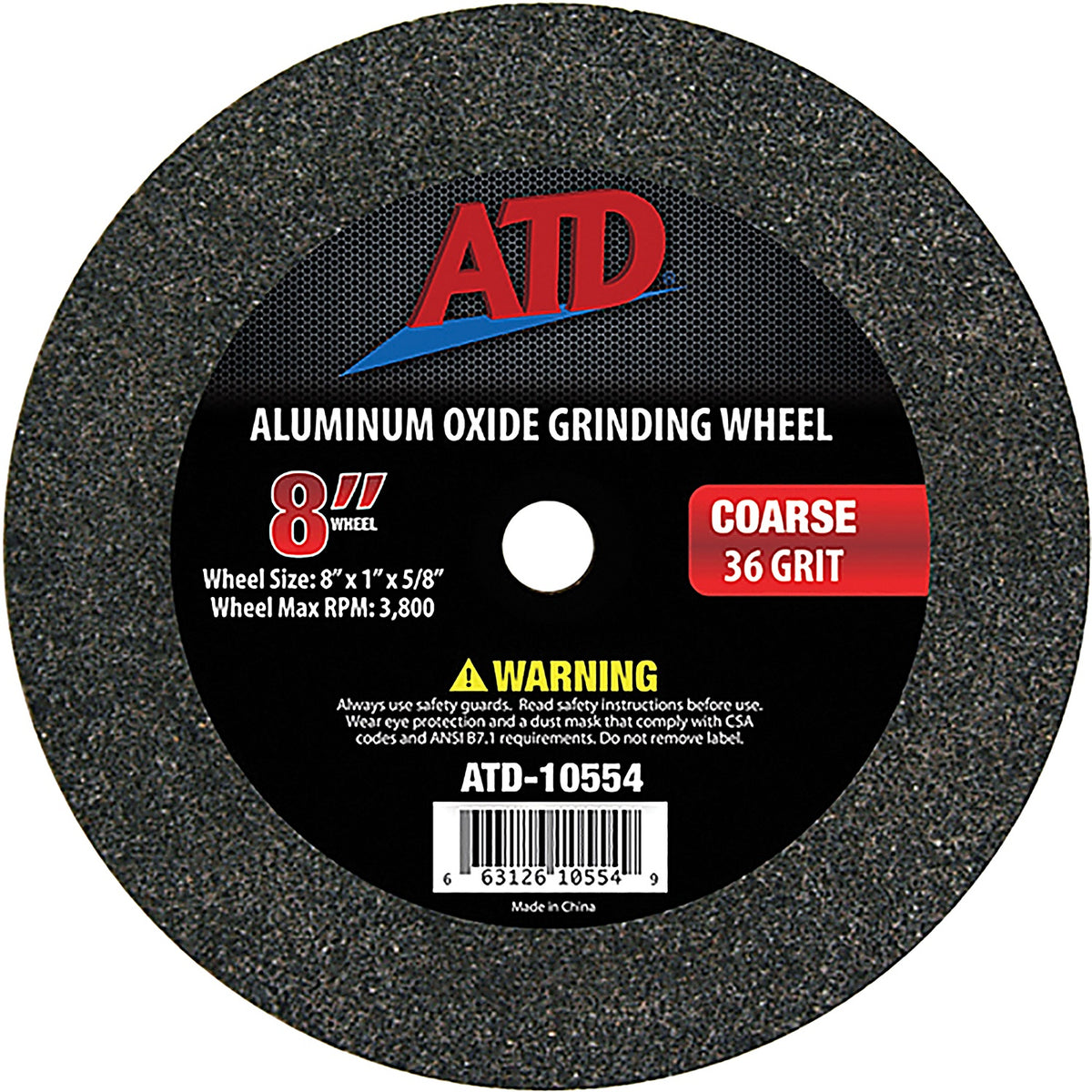 ATD Tools - 10554 - Replacement 8 Inch Coarse Grit Grinding Wheel