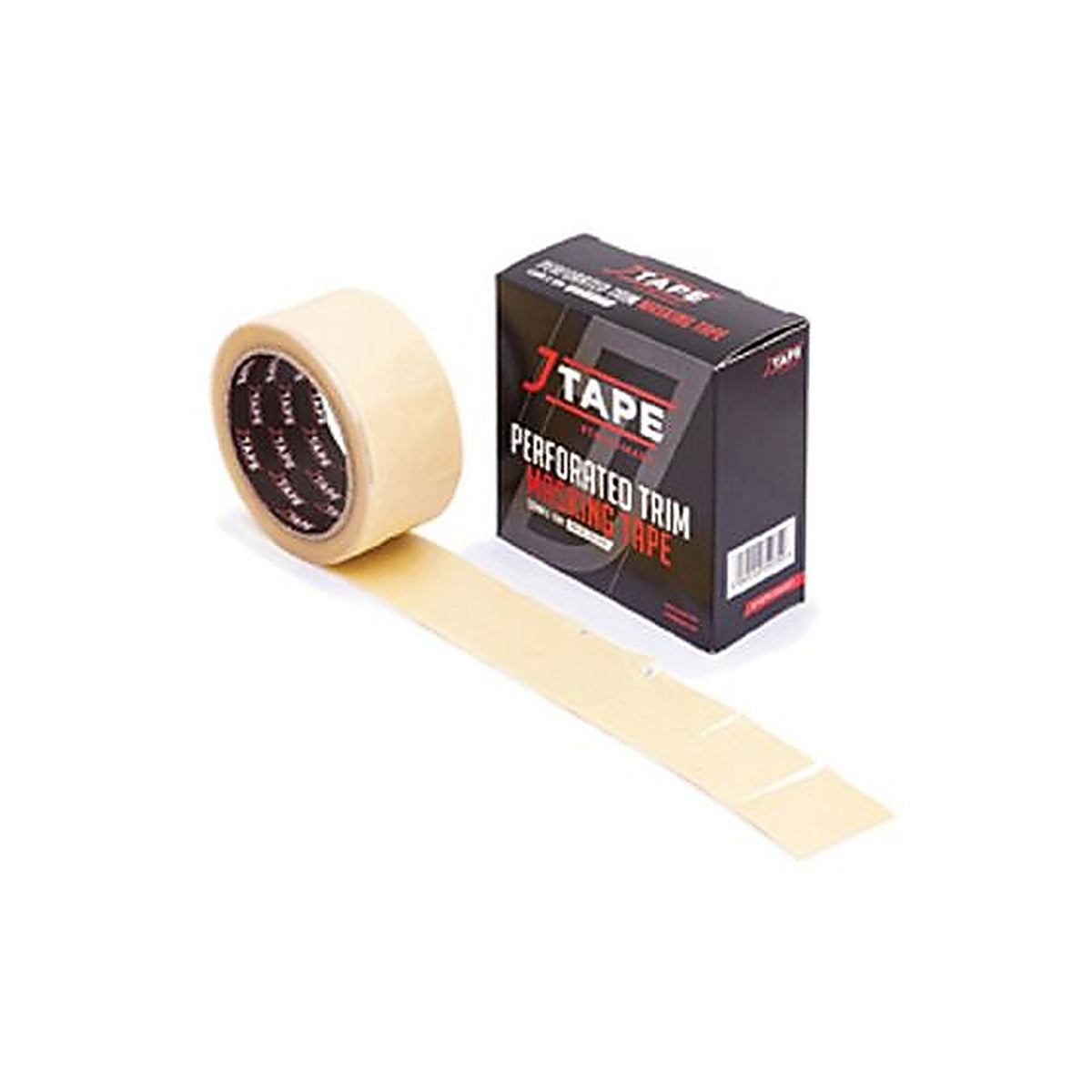 Jtape - 10555010 - Perforated Trim Masking Tape, 10 m L X 50 mm W X 0.265 Inch Thk, Yellow